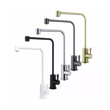 Прямой питьевой кран, прочный, полностью латунный, золотой кран для мойки, однорычажный, одинарный кран для холодной воды, высококачественный питьевой кран