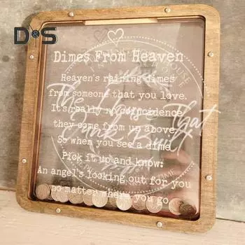 Прямоугольная банка для хранения монет, прочная, удобная, копилка Pennies from Heaven