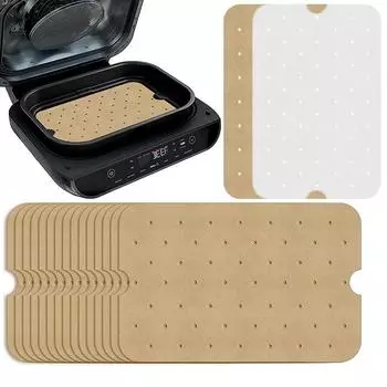 Прямоугольная бумага для фритюрницы одноразовая антипригарная бумага для впитывания масла силиконовая бумага коврик для выпечки специальный