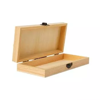 Прямоугольная деревянная шкатулка для хранения, шкатулка для украшений в стиле ретро, настольный органайзер, контейнер-раскладушка, шкатулка для украшений, ожерелий и колец onesize