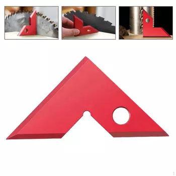 Прямоугольная линейка 45 и 90 градусов Транспортир Деревообработка Прочный столярный треугольник зелёный