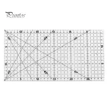 Прямоугольная лоскутная линейка для резки ткани для квилтинга DIY, швейный инструмент ручной работы