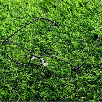 Прямоугольная оправа из титанового сплава, легкая, неаллергенная, удобная, носоупоры, оправа для оптических очков, оправа для очков, очки чёрный