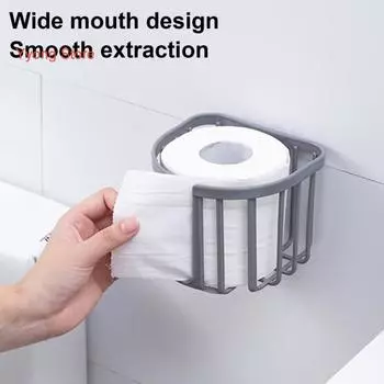 Прямоугольная пластиковая полка для ванной комнаты, хорошая вентиляция, туалетная бумага, полка для душа, кухонные аксессуары