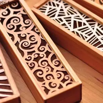 Прямоугольная полая деревянная тарелка Подставка для сухого льда Деревянная коробка Блюдо для димсамов Обеденные тарелки Десертная тарелка Тарелки для суши Фруктовая чаша Поднос для закусок