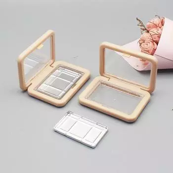 Прямоугольная пустая палетка теней для век румяна коробка портативный косметический футляр контейнер для BB крема тональный крем коробка своими руками