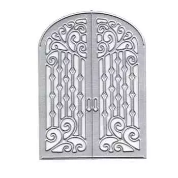 Прямоугольная рамка Дорр Форма Трафарет Тиснение Вырубные штампы 3D Скрапбукинг Карты Ремесло Штампы