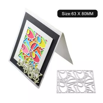 Прямоугольная рамка нерегулярные линии металл серебристый трафарет тиснение вырубные штампы для скрапбукинга бумага альбом карты изготовление серебряный