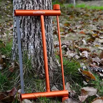 Прямоугольная ручная пила из алюминиевого сплава. Складная ручная пила для улицы. Ручная пила для обрезки деревьев. серебряный серый