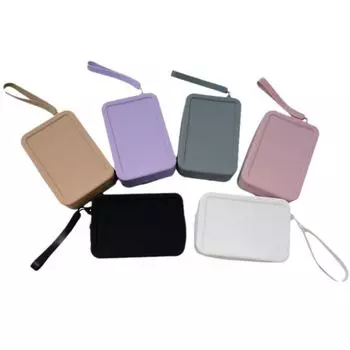 Прямоугольная силиконовая косметичка кошелек для мелочей сумка для мелочей симпатичная многофункциональная сумка для хранения для женщин хаки