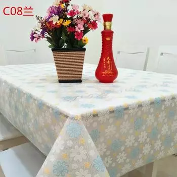 Прямоугольная скатерть для обеденного стола из ПВХ, маслостойкая защитная ткань для столешницы, бытовой пластиковый высококачественный кружевной коврик для стола 60x60cm