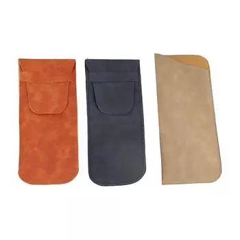 Прямоугольная сумка для очков из искусственной кожи, закрытый держатель для очков, маленькая сумка для солнцезащитных очков, женская/мужская navy blue-covered