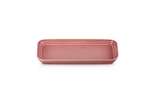 Прямоугольная тарелка Le Creuset Leger 25 см из розового кварца, жаропрочная, морозостойкая, подходит для микроволновой печи, посудомоечной машины, духовки, жаропрочная тарелка розовый кварц