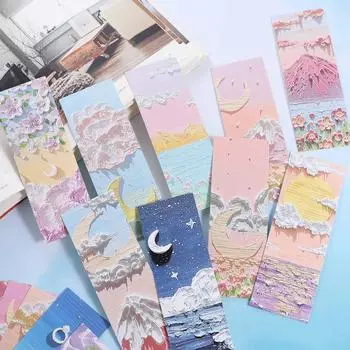 Прямоугольная закладка с изображением мультфильма Специальная бумага Держатель для страниц Держатель для страниц Карточки с сообщениями Дети 32pcs