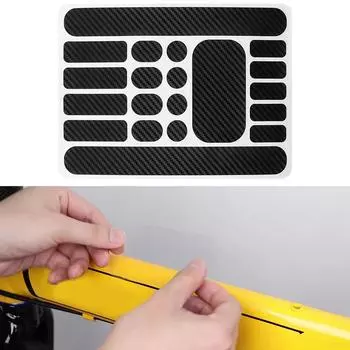 Прямоугольная защитная наклейка для цепи на раме для полного покрытия