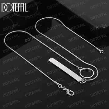 Прямоугольное кольцо из стерлингового серебра 925 пробы, модные свадебные украшения 45CM