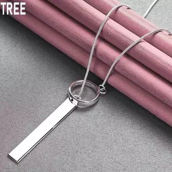 Прямоугольное кольцо из стерлингового серебра 925 пробы, модные свадебные украшения 45CM