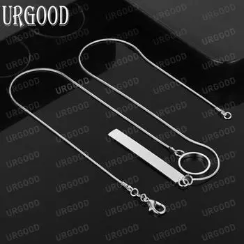 Прямоугольное кольцо из стерлингового серебра 925 пробы, модные свадебные украшения 45CM