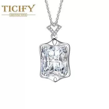 Прямоугольное ожерелье с подвеской, красные, желтые и белые украшения белый