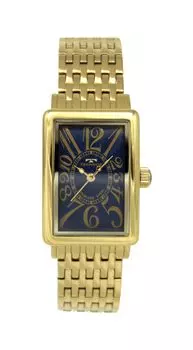Прямоугольные часы с тремя стрелками T9927GN Gold [Technos] женские