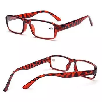 Прямоугольные очки для чтения с защитой от усталости в ретро-стиле +1,0/+1,5/+2,0/+2,5/+3,0/+3,5/+4,0 диоптрии, модные очки из смолы, унисекс, уникальные +3.5 леопардовый