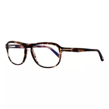 Прямоугольные очки Tom Ford TF5538 054 Розовые Гавана 54 мм 5538 розовые