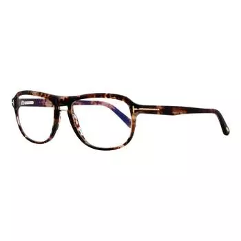 Прямоугольные очки Tom Ford TF5538 054 Розовые Гавана 54 мм 5538