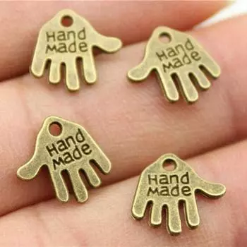 Прямоугольные подвески-бирки, подвески, лот для изготовления ювелирных изделий A10-5pcs-20x10mm