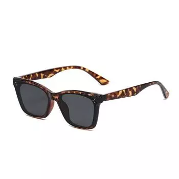 Прямоугольные солнцезащитные очки для женщин и мужчин, многоугольные винтажные дизайнерские квадратные солнцезащитные очки для женщин, женские очки, очки унисекс