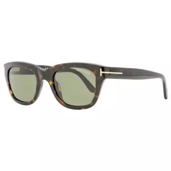 Прямоугольные солнцезащитные очки унисекс Tom Ford TF237 Snowdon 52N Dark Havana 52mm 52n
