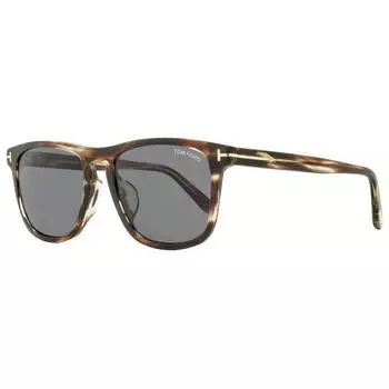 Прямоугольные солнцезащитные очки унисекс Tom Ford TF930F Gerard 02 56A Коричневые меланжевые 56 мм 56a