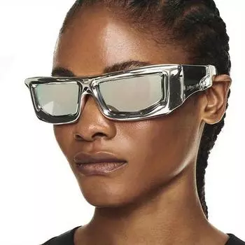 Прямоугольные солнцезащитные очки в стиле стимпанк для женщин и мужчин, модные Y2K, винтажные очки в стиле стимпанк, спортивные очки