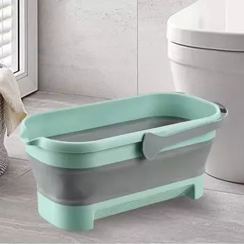 Прямоугольные удобные корзины с ручкой, корзина для белья, большая емкость, пластиковый умывальник, противоскользящий для кемпинга, путешествий, пикника