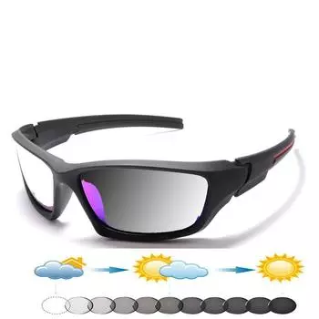 Прямоугольные уличные ветрозащитные фотохромные очки для чтения ручной работы в оправе от +0,75 до +4 +1.25