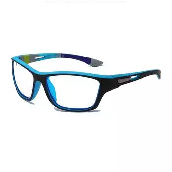 Прямоугольные уличные ветрозащитные очки для чтения ручной работы в оправе от +0,75 до +4 +0.75 синий