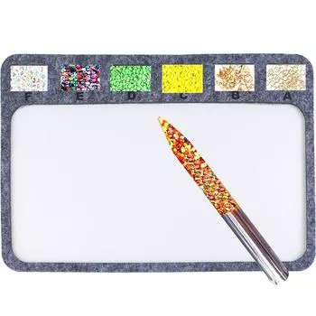 Прямоугольные войлочные коврики для бисероплетения 11 шт., принадлежности для изготовления ювелирных изделий, украшения дома, прочные подушечки для бисера для домашнего использования