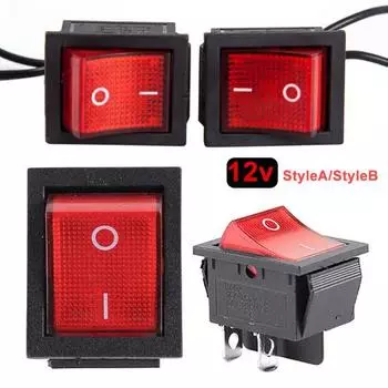 Прямоугольный электрический кулисный переключатель постоянного тока 12 В вкл/выкл, аксессуары для распылителя