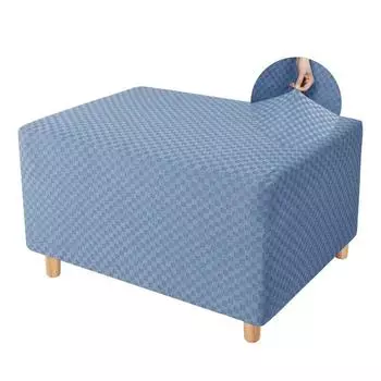 Прямоугольный чехол для османского табурета, жаккардовый квадратный подставка для ног, чехол для дивана, защитные чехлы для мебели, подставка для ног, чехол для стула Small Stool Cover