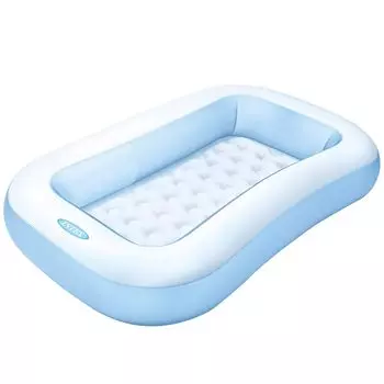 Прямоугольный детский бассейн 166см x 100см x 25см светло-голубой 57403NP светло-синий