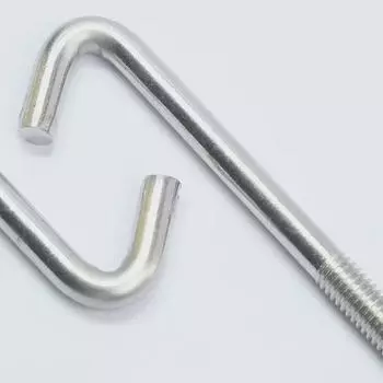 Прямоугольный Г-образный крюк M6 из нержавеющей стали 304 для установки навеса из плитки и асбеста M6*80 (201 Stainless Steel)