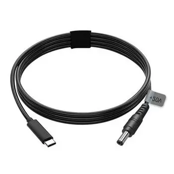 Прямоугольный кабель питания постоянного тока для спутниковой приставки, замена для Mini USB Type C на DC 100 Вт для 100 Вт PD Power Su 1m/3.2FT