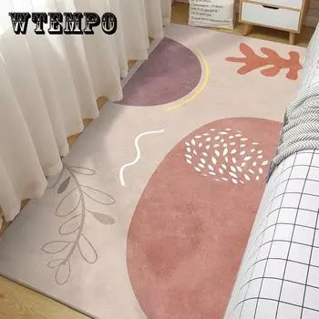 Прямоугольный ковер, прикроватное одеяло для спальни, современный минималистичный домашний утолщенный ковер для комнаты 40*60cm