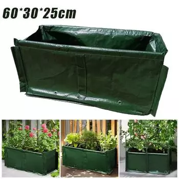 Прямоугольный мешок для посадки полиэтиленовый мешок для выращивания высокая грядка вставной опорный стержень опора для растений стойка для вьющейся лозы