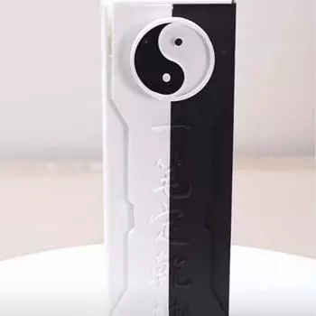 Прямоугольный пенал для карандашей Тайцзи, простой в использовании, восемь диаграмм, пенал для карандашей Gossip, для студентов чёрный/белый