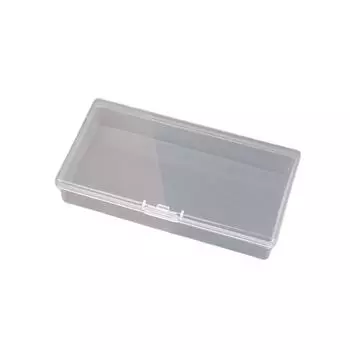 Прямоугольный пластиковый прозрачный ящик для хранения ювелирных изделий для дизайна ногтей, кисть для ногтей, ручка, буферные шлифовальные файлы, контейнер, чехол ONE SIZE