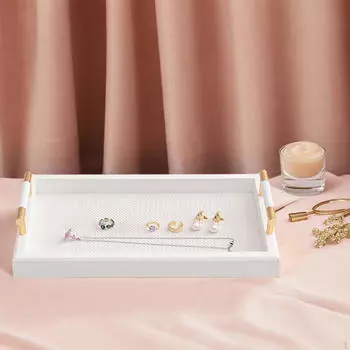 Прямоугольный поднос, десертная тарелка с ручкой, органайзер для хранения чайного подноса, ювелирные украшения