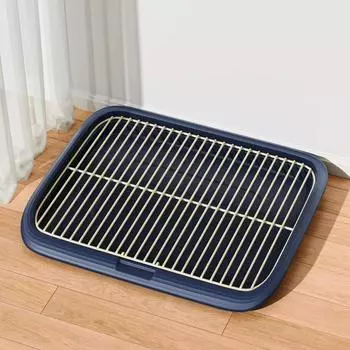 Прямоугольный поднос для туалета для собак, съемный сборщик собачьих какашек, домашний поднос для собак, туалет для щенков чёрный