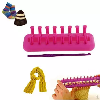 Прямоугольный шерстяной ткацкий станок, шарф, свитер, шаль, инструмент для вязания своими руками для начинающих