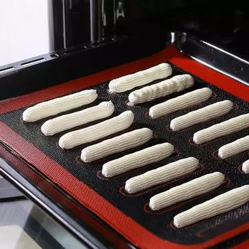 Прямоугольный силиконовый коврик для выпечки, термостойкий коврик для выпечки из слоеного теста для кухни