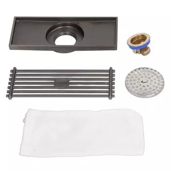 Прямоугольный слив для пола с большим смещением, устойчивый к запахам, устойчивый к насекомым, слив для душа с чистой медью